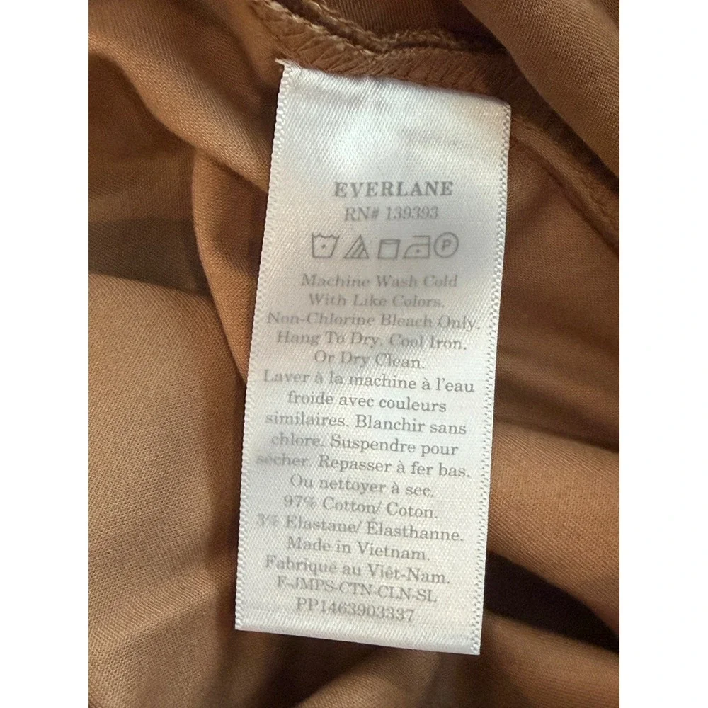 Everlane Italian GoWeave V-Neck Sleeveless Jumpsuit‎ Brown Size 8 NWT